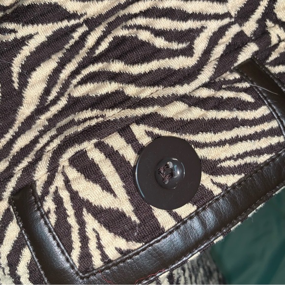 JM Collection Petite Zebra Print Blazer Jacket Size Large - Picture 3 of 4
